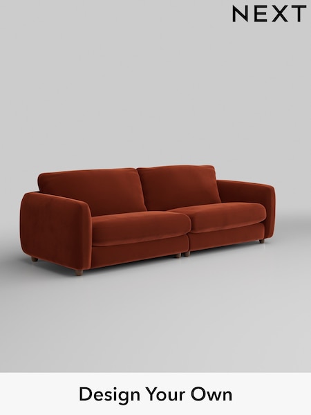 Plush Velvet Easy Clean/Ginger Orange Aiden (AM2065) | £1,425