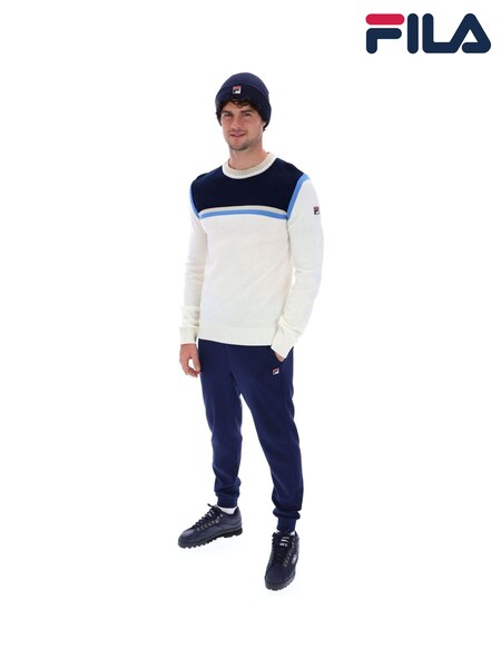 Fila Cream Grayson Knitted Crew Jumper (AM2102) | £65