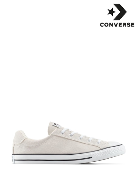 Converse Cream Chuck Taylor All Star Dainty Lucky Low Trainers (AM2266) | £60
