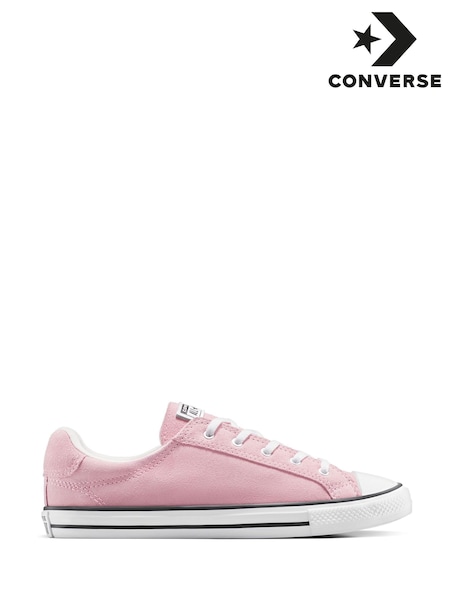 Converse Pink Chuck Taylor All Star Dainty Lucky Low Trainers (AM2291) | £60