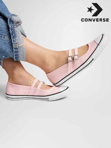 Converse Pink Chuck Taylor All Star Dainty Mary Jane Trainers (AM2296) | £60