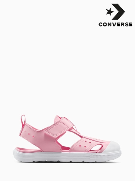 Converse Pink Junior Chuck Taylor AeroLite Sandals (AM2306) | £0