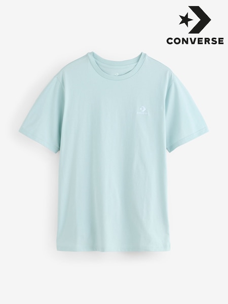 Converse Blue 100% Cotton Embroidered Star Chevron T-Shirt (AM2322) | £23