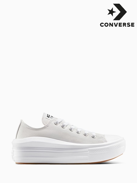 Converse Grey Chuck Taylor All Star Move Low Trainers (AM2346) | £75