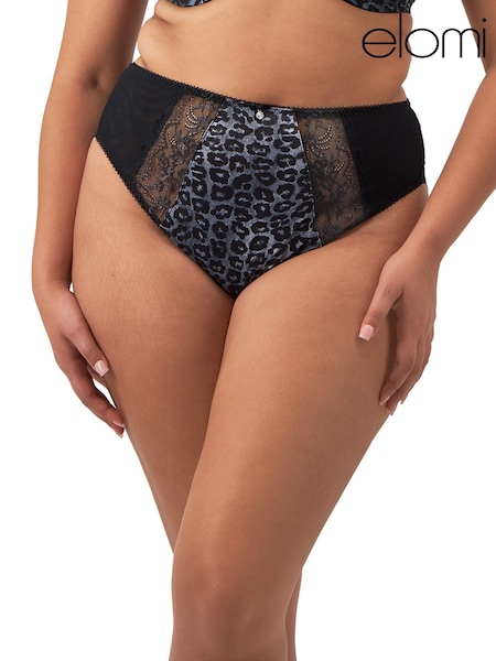Elomi Animal Print Morgan 100% Cotton High Leg Brief (AM2407) | £25