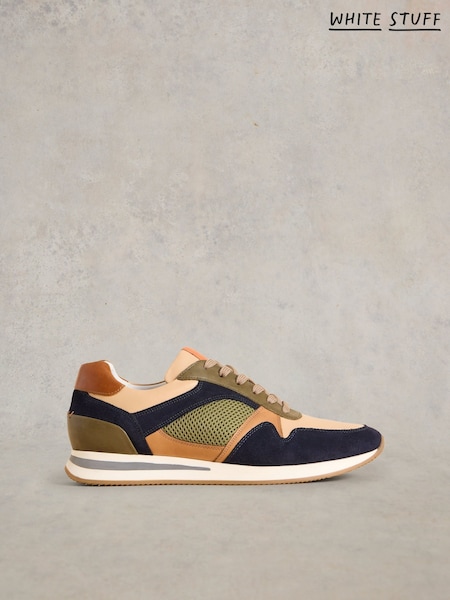 White Stuff Green Retro Runner Trainers (AM2545) | £79