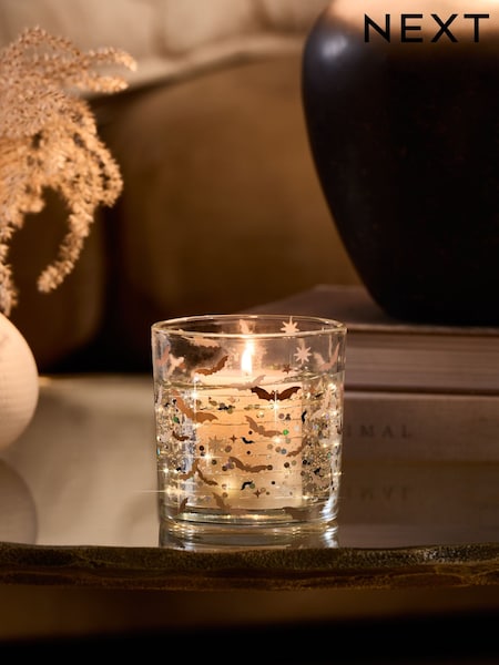 Black Bat Pumpkin Spice Light Up Candle (AM2815) | £12