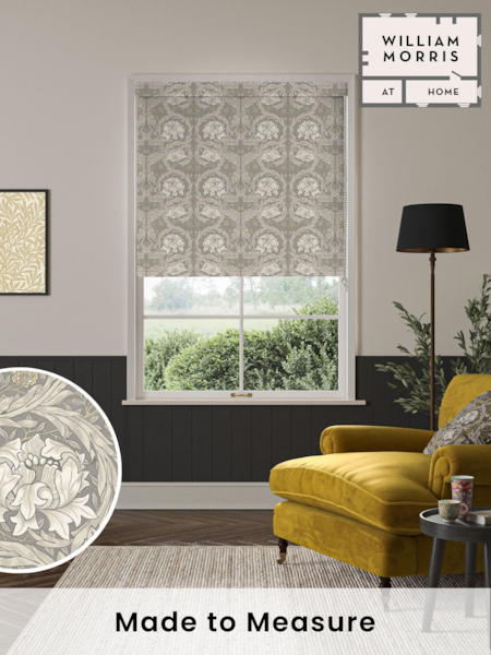 William Morris At Home Limestone Grey African Marigold Made to Measure Roller Blind (AM3109) | £61