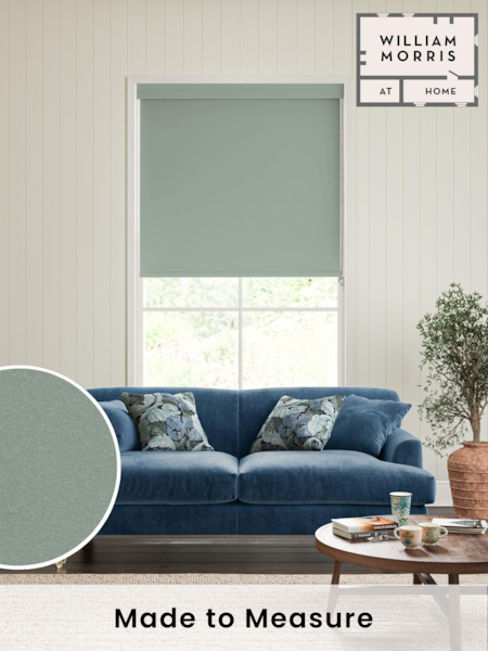 William Morris At Home Lichen Blue Waltham Made to Measure Roller Blind (AM3110) | £63
