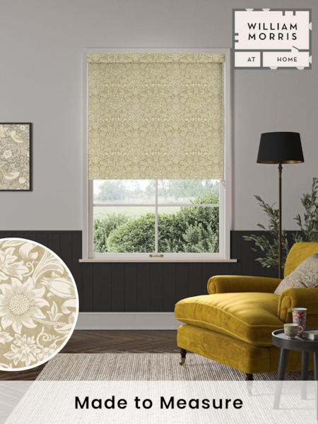 William Morris At Home Ochre Yellow Sunflower Made to Measure Roller Blind (AM3120) | £61