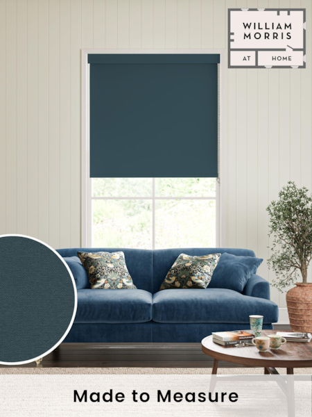 William Morris At Home Ink Blue Waltham Made to Measure Roller Blind (AM3122) | £63