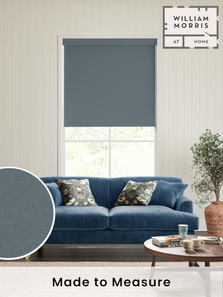 William Morris At Home Woad Blue Waltham Made to Measure Roller Blind (AM3132) | £63