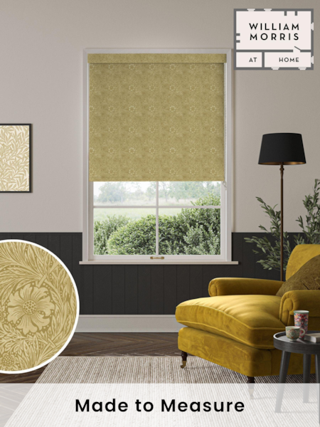 William Morris At Home Ochre Yellow Marigold Made to Measure Roller Blind (AM3142) | £61