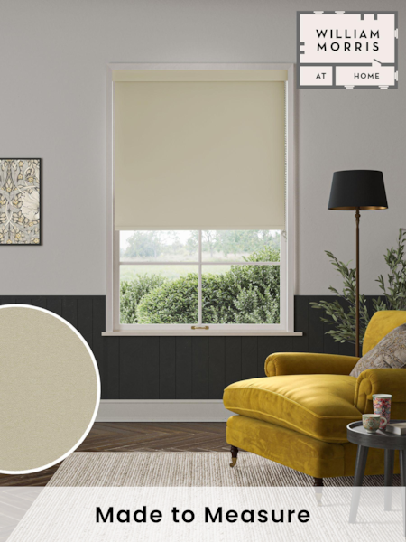 William Morris At Home Jute Natural Waltham Made to Measure Roller Blind (AM3149) | £63