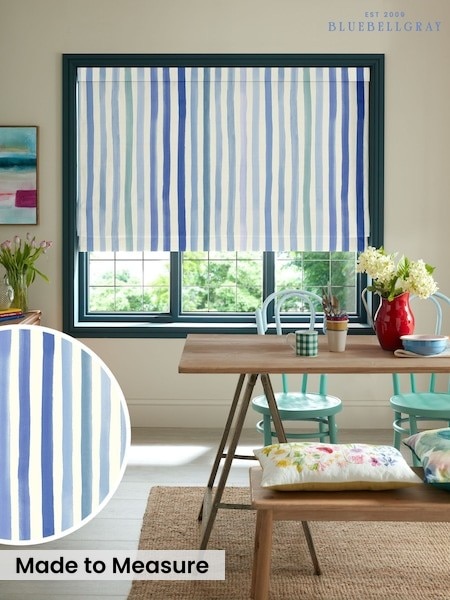 Bluebellgray Sunday Stripe Made To Measure Roman Blinds