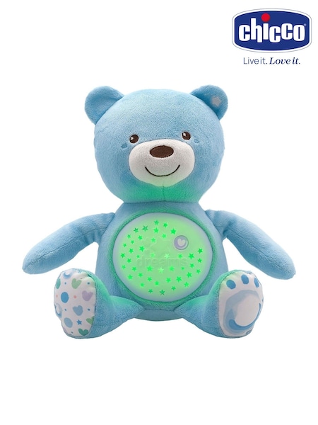 Chicco Blue First Dreams Baby Bear Plush and Night Light Projector (AM3238) | £34.90