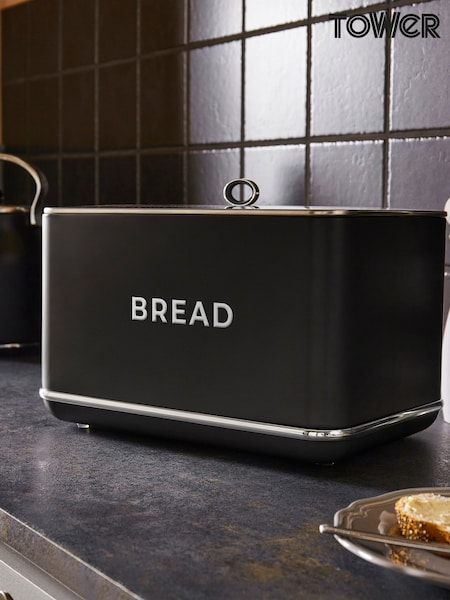 Tower Black Renaissance Bread Bin (AM3313) | £45