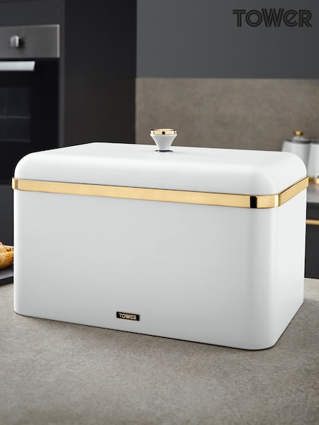 Tower White Cavaletto Bread Bin (AM3317) | £37