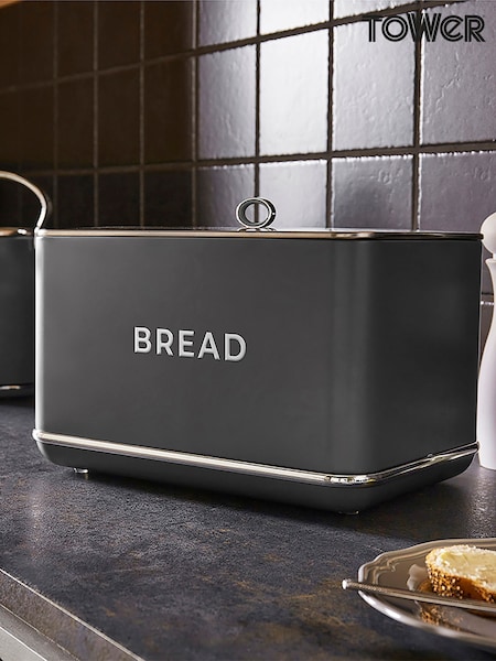 Tower Grey Renaissance Bread Bin (AM3319) | £45
