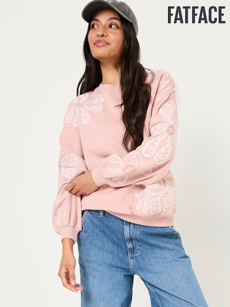 FatFace Alex Pink Wonderment Graphic Crew (AM3481) | £42.50