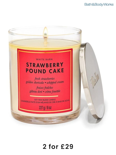 Bath & Body Works Strawberry Single Wick Candle (AM3483) | £20