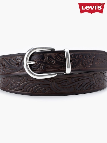 Levi's® Brown Phoebe Western Belt (AM3647) | £45
