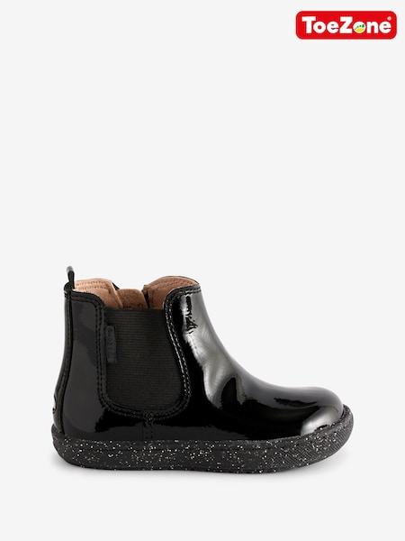 Toezone Leather Gusset And Zip Boots (AM3680) | £30 - £35