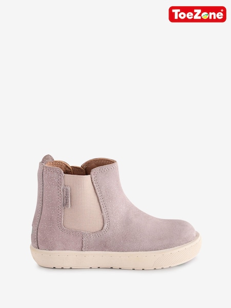 Toezone Leather Gusset And Zip Boots (AM3685) | £30 - £35