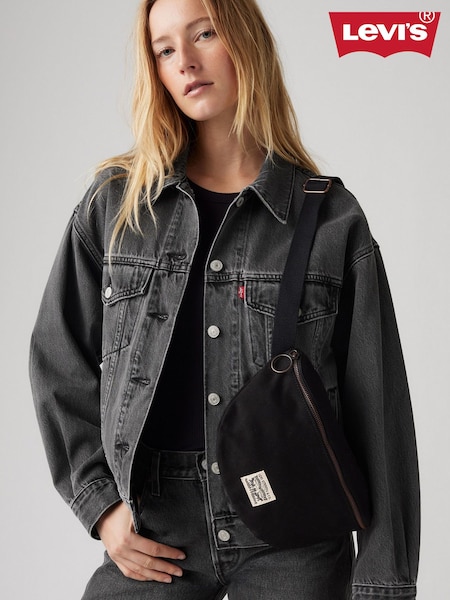 Levi's® Black Devon Cross-Body 100% Cotton Bag (AM3764) | £30