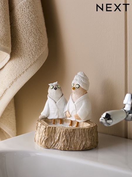 Natural Bird Spa Ornament (AM3853) | £12