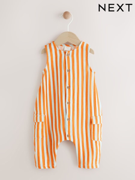 Bright Stripe Baby Woven Romper (0mths-2yrs) (AM3893) | £13 - £15