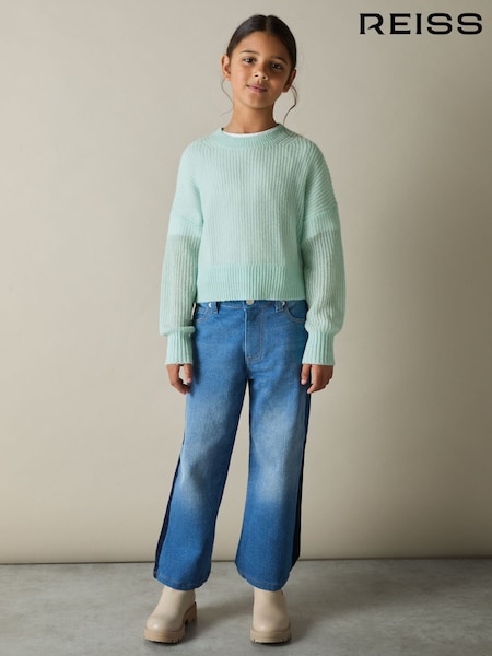 Aqua - Reiss Aluna Rib-knit Jumper With Wool
