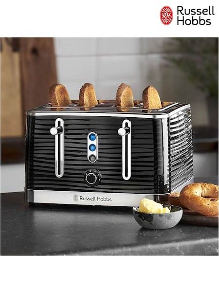 Russell Hobbs Black Inspire 4 Slice Toaster (AM4102) | £45