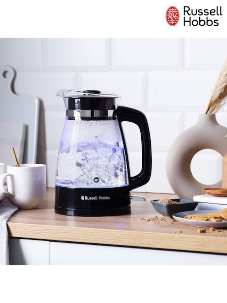 Russell Hobbs Black and Clear Classic Glass Kettle (AM4107) | £30