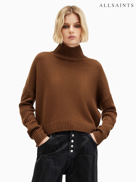 AllSaints Brown Ines Jumper (AM4227) | £239