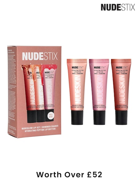 NUDESTIX Nudeglow Hydra-Peptide Lip Butter Set (Worth over £52) (AM4321) | £30.50