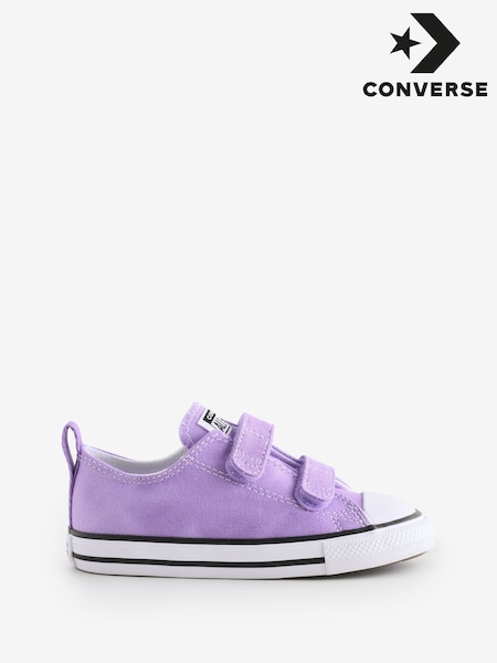 Converse Purple Infant Chuck Taylor Tie Die 2V Easy On Trainers (AM4436) | £32