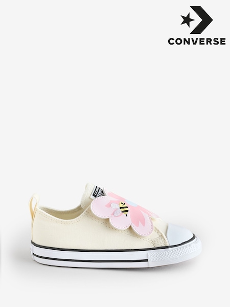 Converse Cream Chuck Taylor All Star One Strap Trainers (AM4453) | £37