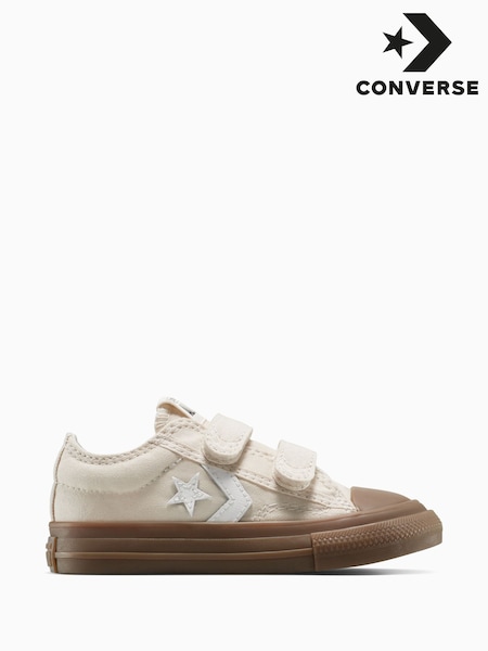 Converse Brown Infant Star Player 76 2V Gum Sole Trainers (AM4455) | £40