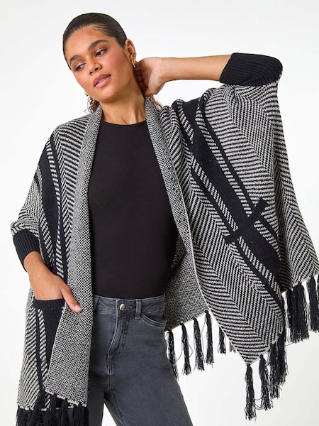 Roman Grey Abstract Print Knit Cover-Up (AM4508) | £42