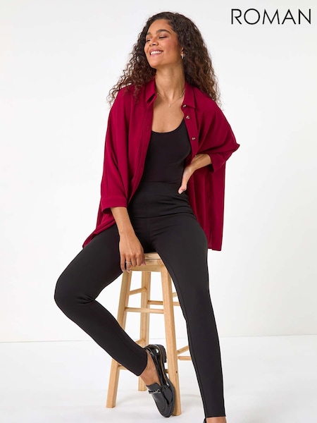 Roman Black Pocket Detail Stretch Ponte Trousers (AM4516) | £38