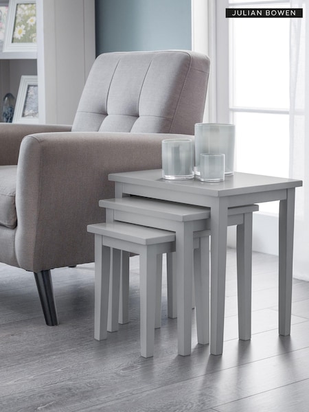 Julian Bowen Grey Cleo Nest Of Tables (AM4586) | £105