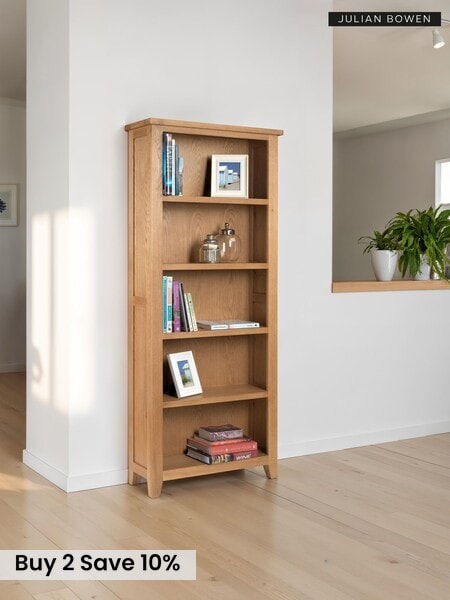 Julian Bowen Oak Astoria Tall Bookcase (AM4590) | £505