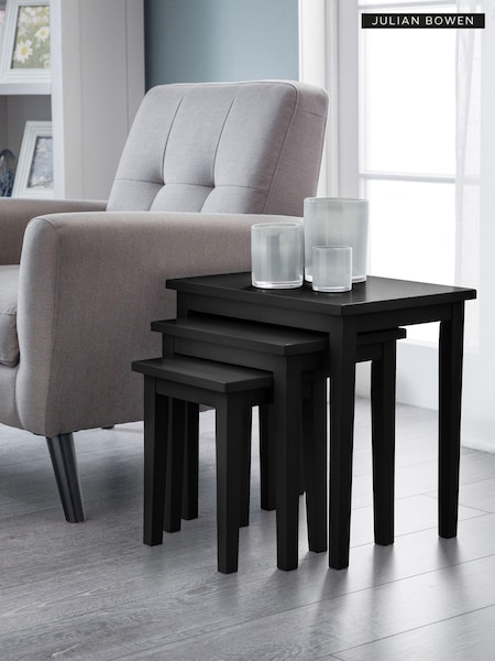 Julian Bowen Black Cleo Nest Of Tables (AM4591) | £105