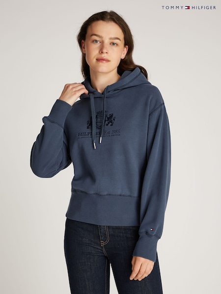 Tommy Hilfiger Blue Regular Fit Varsity Hoodie (AM4959) | £160