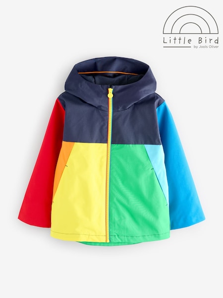 Little Bird by Jools Oliver Multi Colourblock Shower Resistant Mac (AM5033) | £38 - £44