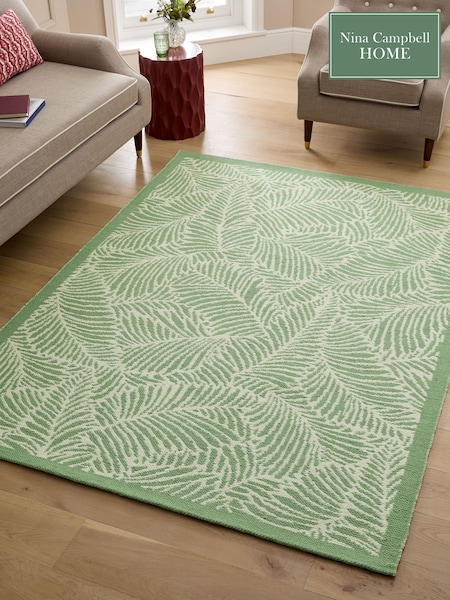 Nina Campbell Green Tree Fern Rug (AM5044) | £100 - £350