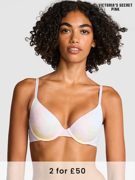 Victoria's Secret PINK Pink Rainbow Bandana Push Up Bra (AM5191) | £29