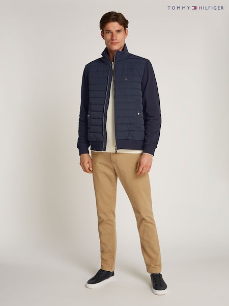 Tommy Hilfiger Blue Stand Collar Sweatshirt (AM5251) | £180