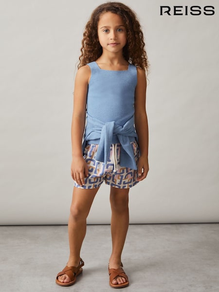 Reiss Blue Harper 9-13 yrs Compact Knit Top And Cardigan Set (AM5315) | £74